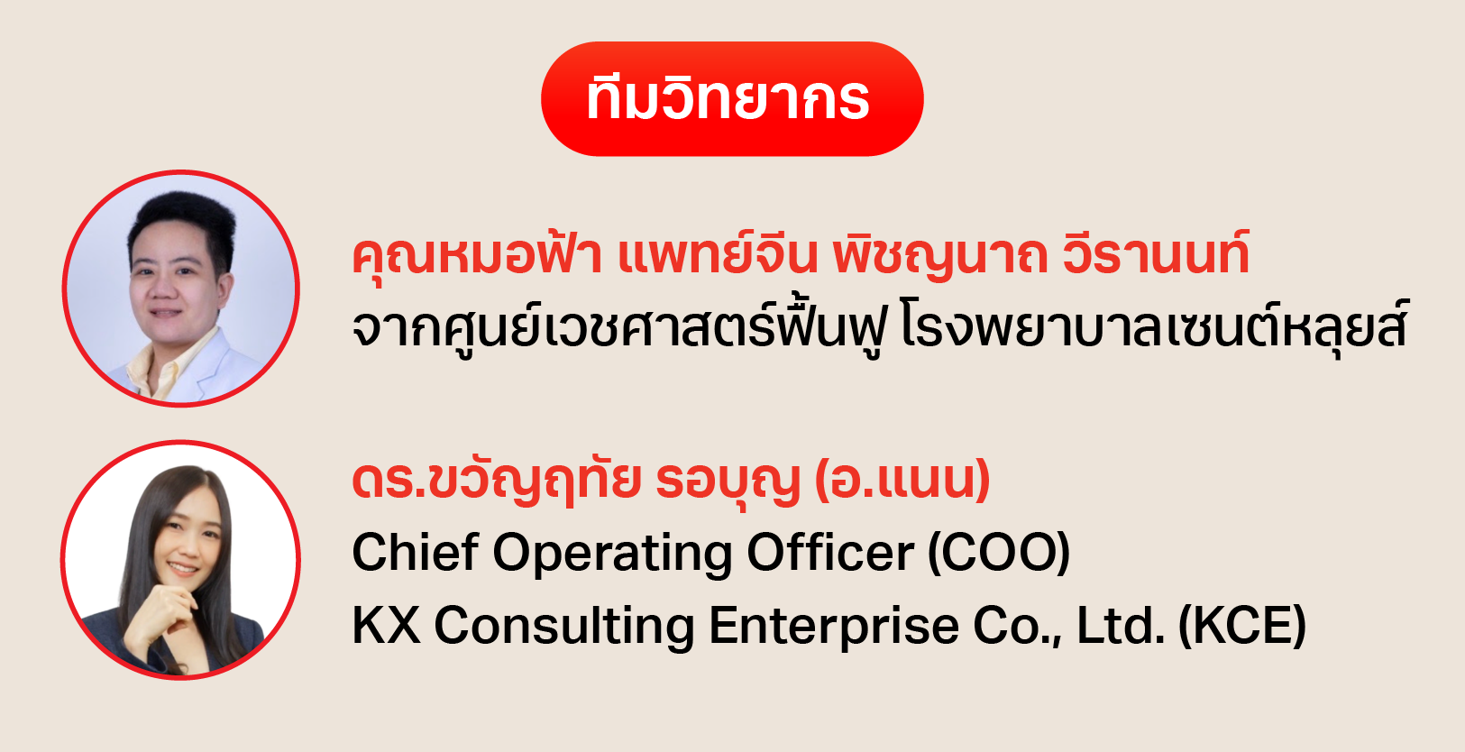 ทีมวิทยากร
